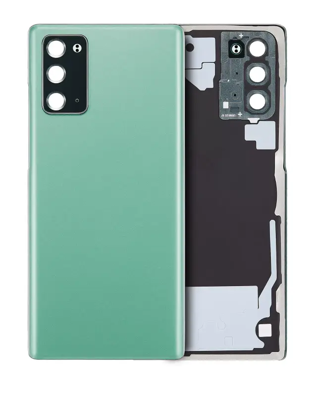 Vitre arrière pour Samsung Galaxy Note 20 5G (sans logo, compatible premium, Mystic Green)