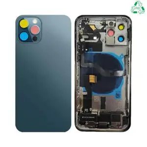 Coque de Réparation Complète Aftermarket (PIEC) Apple iPhone 12 Pro (Version US) Bleu Pacifique