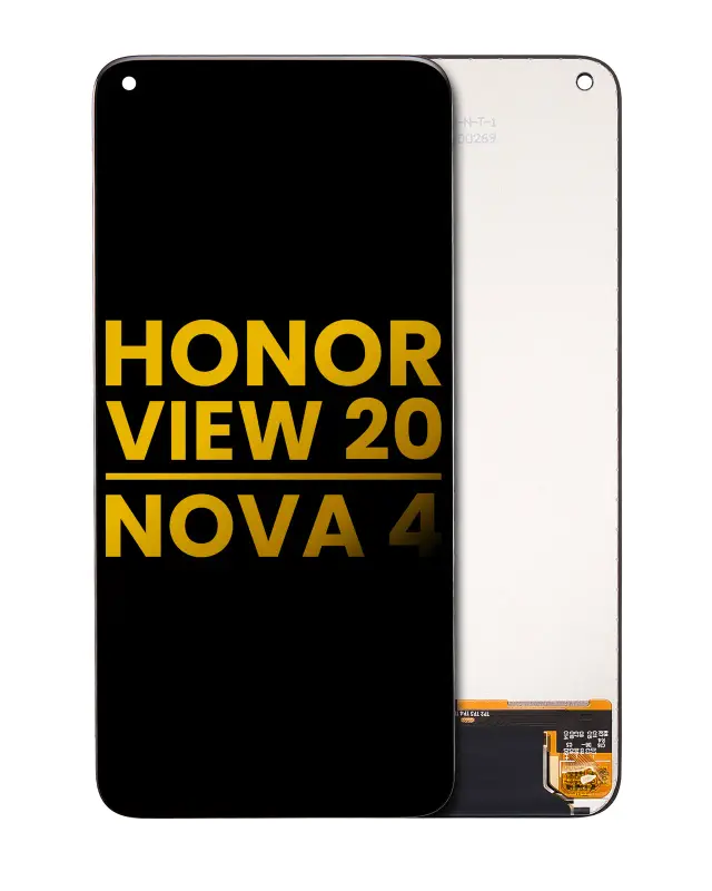Écran LCD sans châssis pour Huawei Honor View 20 / Huawei Nova 4 (reconditionné, noir)