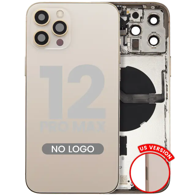 Châssis pour Apple iPhone 12 Pro Max (version US, compatible premium, or)