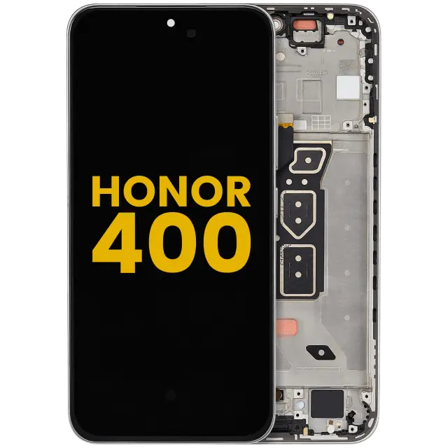 Écran OLED avec châssis pour Honor 400 (reconditionné, Meteor Silver)