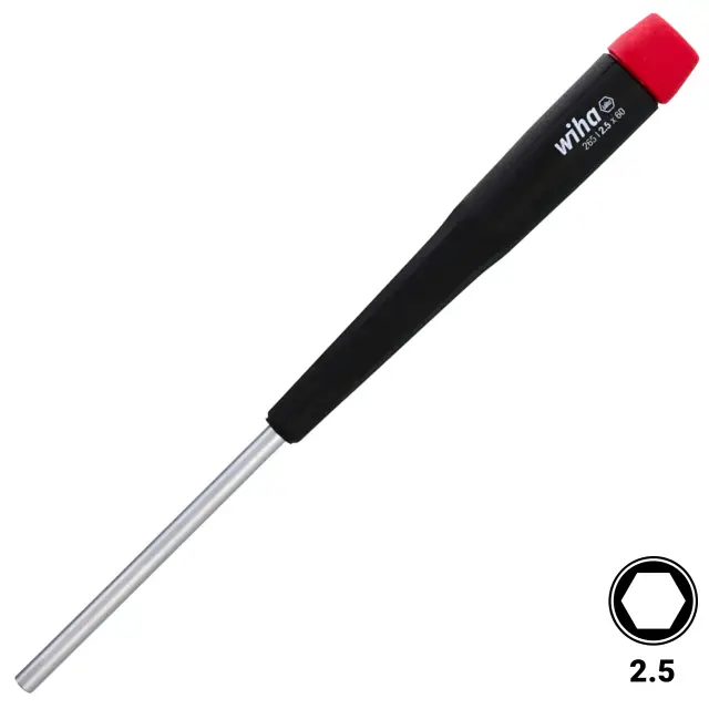Tournevis à douille de précision Wiha 2,5 mm × 60 mm (26525)