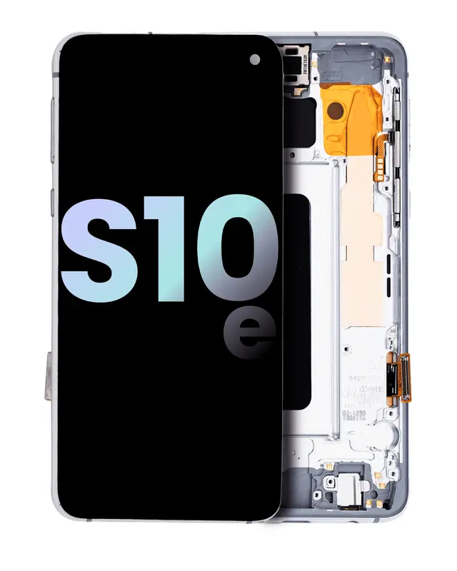 Écran OLED avec châssis pour Samsung Galaxy S10E (pack service origine, Prism White)