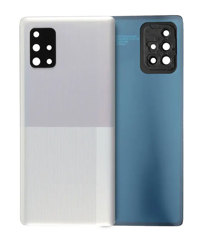Vitre arrière pour Samsung Galaxy A71 (A715 / 2020) (pack service origine, Prism Crush Silver)