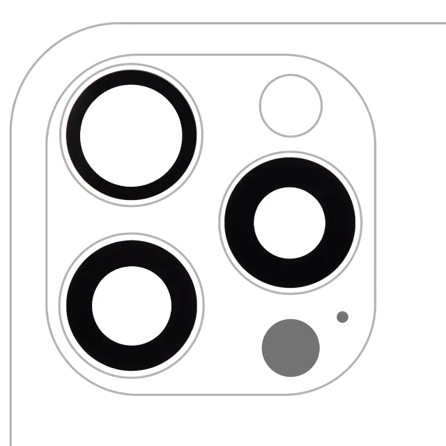 Lentille de caméra arrière avec adhésif pour Apple iPhone 16 Pro / 16 Pro Max (lot de 3, compatible premium, lot de 10)