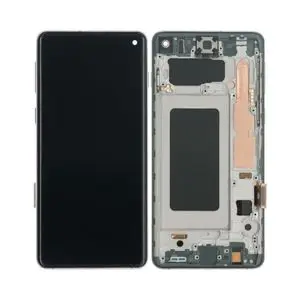 Écran Tactile Soft Oled avec Châssis Samsung Galaxy S10 G973 Noir