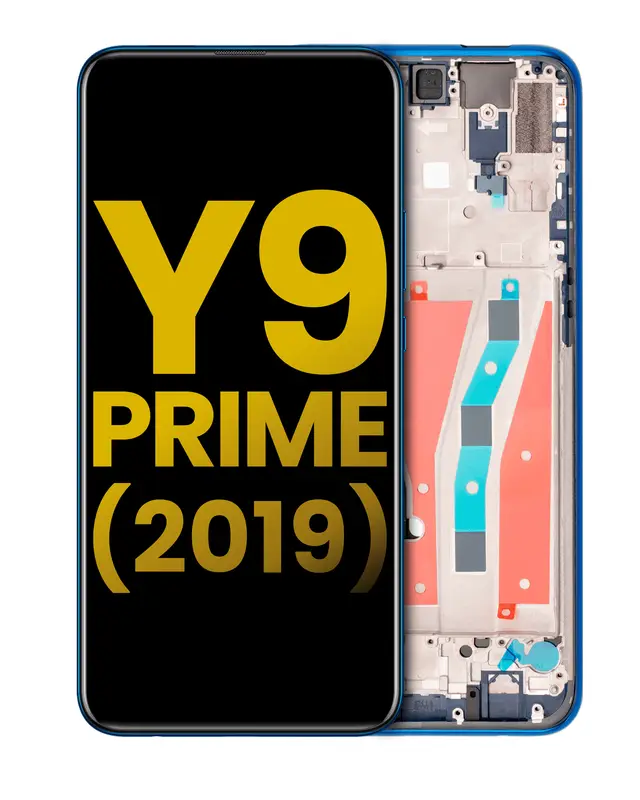 Écran LCD avec châssis pour Huawei Y9 Prime (2019) (reconditionné, Sapphire Blue)
