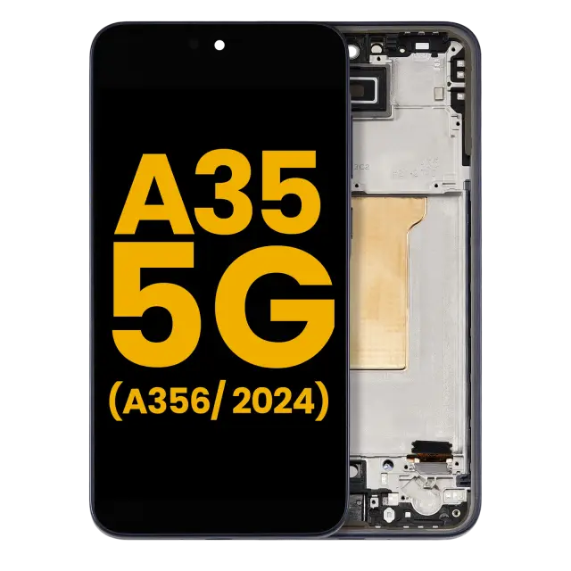 Écran OLED avec châssis pour Samsung Galaxy A35 5G (A356 / 2024) (reconditionné, Navy)
