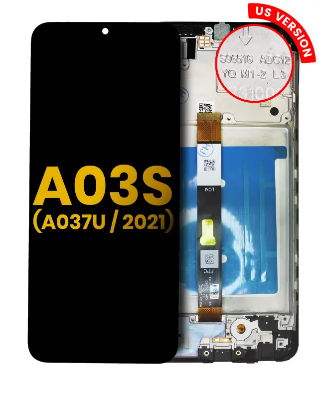 Écran pour Samsung Galaxy A03s (A037U / 2021) (version US, reconditionné, toutes couleurs)