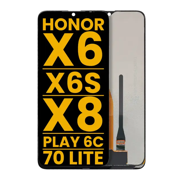 Écran LCD sans châssis pour Honor X6 / X6S / X8 5G / Play 6C / 70 lite 5G (reconditionné, toutes couleurs)