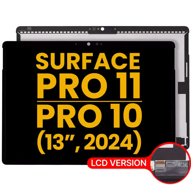 Écran LCD avec vitre tactile pour Microsoft Surface Pro 10 / Pro 11 (reconditionné, LCD Version, noir)