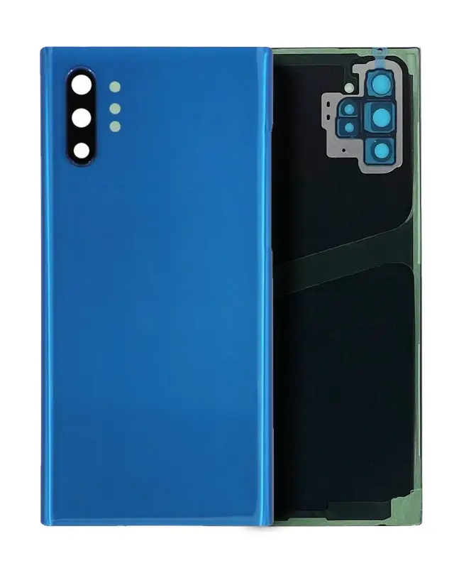 Vitre arrière pour Samsung Galaxy Note 10 Plus / 5G (pack service origine, Aura Blue)