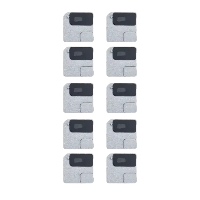 Support de nappe flash / alimentation pour Apple iPhone 12 Mini (noir, lot de 10)