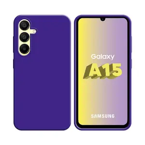 Coque Silicone Compatible pour Samsung Galaxy A15 5G A156B (#7) Mauve