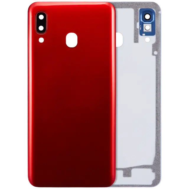 Vitre arrière pour Samsung Galaxy A30 (A305 / 2019) (compatible premium, rouge)