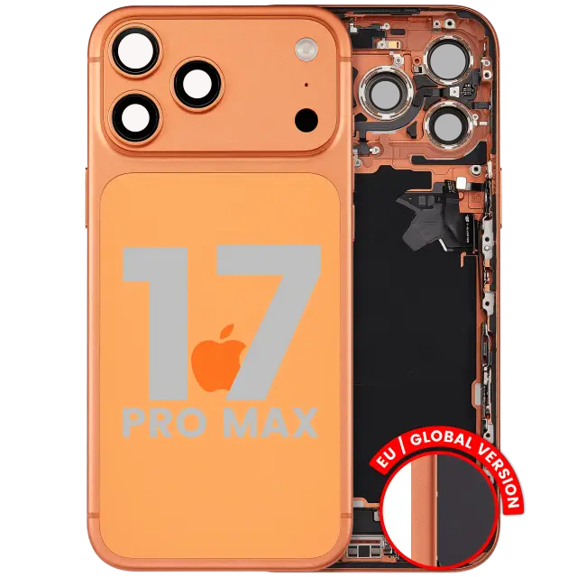 Châssis pour Apple iPhone 17 Pro Max (version EU, origine d'occasion — grade B, Cosmic Orange)