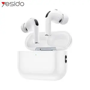 Écouteurs Bluetooth Yesido TWS41 avec Suppression du Bruit ANC+ENC Blanc