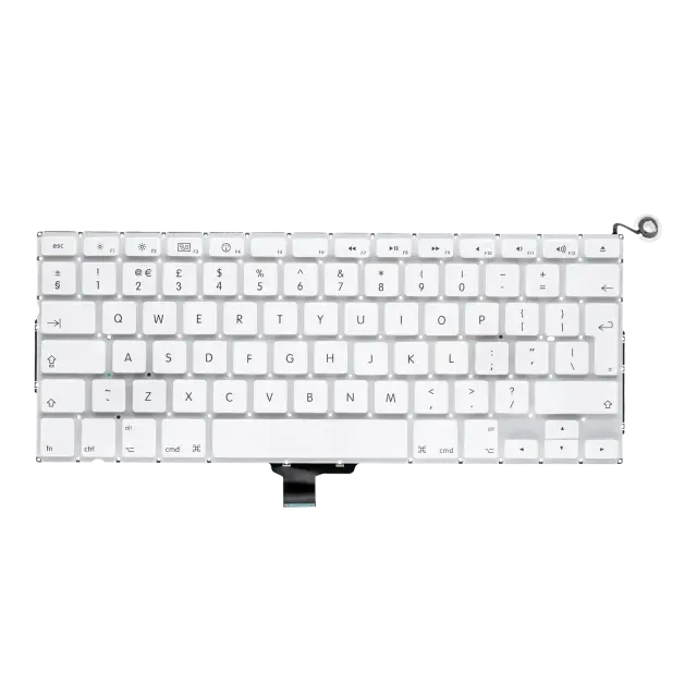 Clavier rétroéclairé avec vis pour Apple MacBook 13" A1342 (2009-2010) (anglais UK)