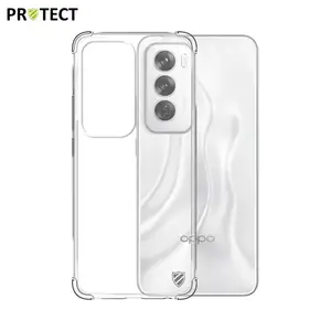 Coque Silicone Renforcée PROTECT pour OPPO Reno 12 5G Transparent