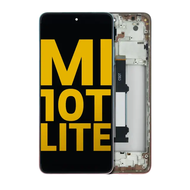 Écran LCD avec châssis pour Xiaomi Mi 10T Lite 5G (reconditionné, Rose Gold Beach)