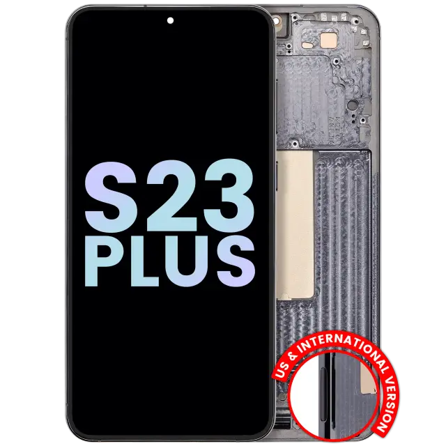 Écran OLED avec châssis pour Samsung Galaxy S23 Plus 5G (version US & internationale, pack service origine, vert)