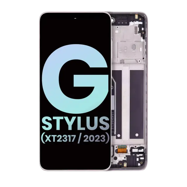 Écran LCD avec châssis pour Motorola Moto G Stylus 4G (XT2317 / 2023) (origine, rose)