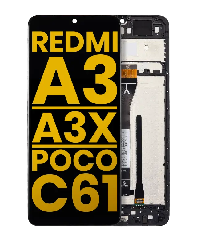 Écran pour Xiaomi Redmi A3 / A3x / Poco C61 (reconditionné, toutes couleurs)
