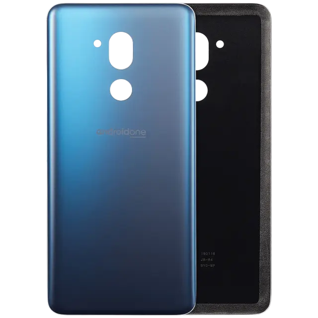 Vitre arrière pour LG G7 One (New Moroccan Blue)