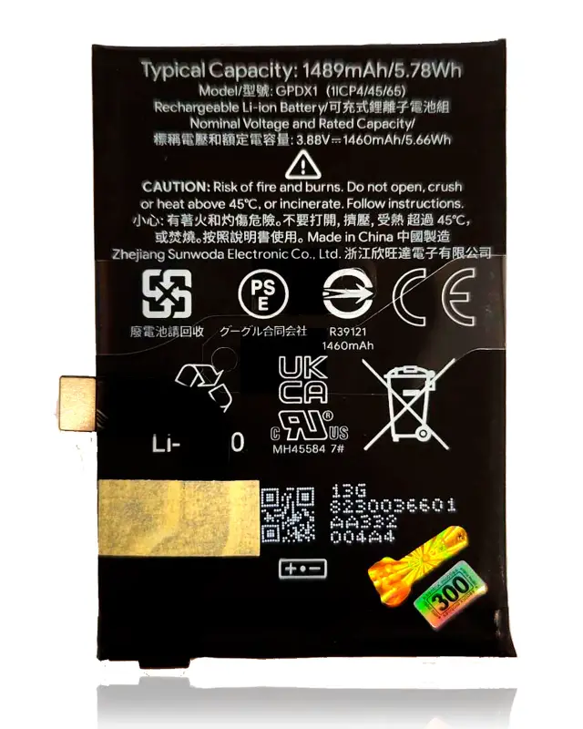 Batterie pour Google Pixel Fold (Genuine OEM) (GPDX1)