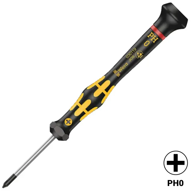 Tournevis Wera Kraftform Micro 1550 ESD Phillips PH0 × 60 mm