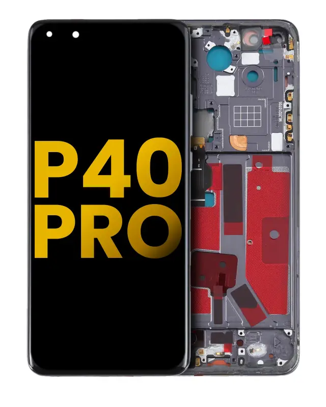 Écran OLED avec châssis pour Huawei P40 Pro (reconditionné, noir)