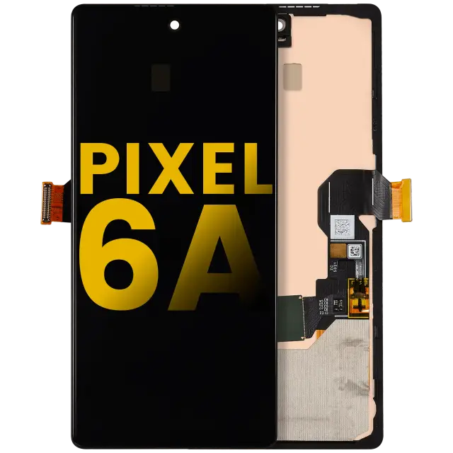 Écran OLED avec châssis et capteur d’empreintes pour Google Pixel 6A (reconditionné, toutes couleurs)