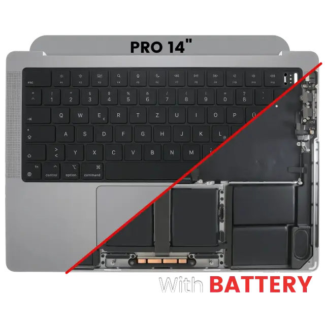 Coque pour Apple MacBook Pro 14" A2442 (2021) / A2779 (2023) (gris sidéral)