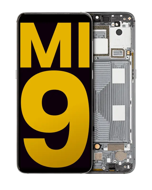 Écran OLED avec châssis pour Xiaomi Mi 9 (reconditionné, Piano Black)