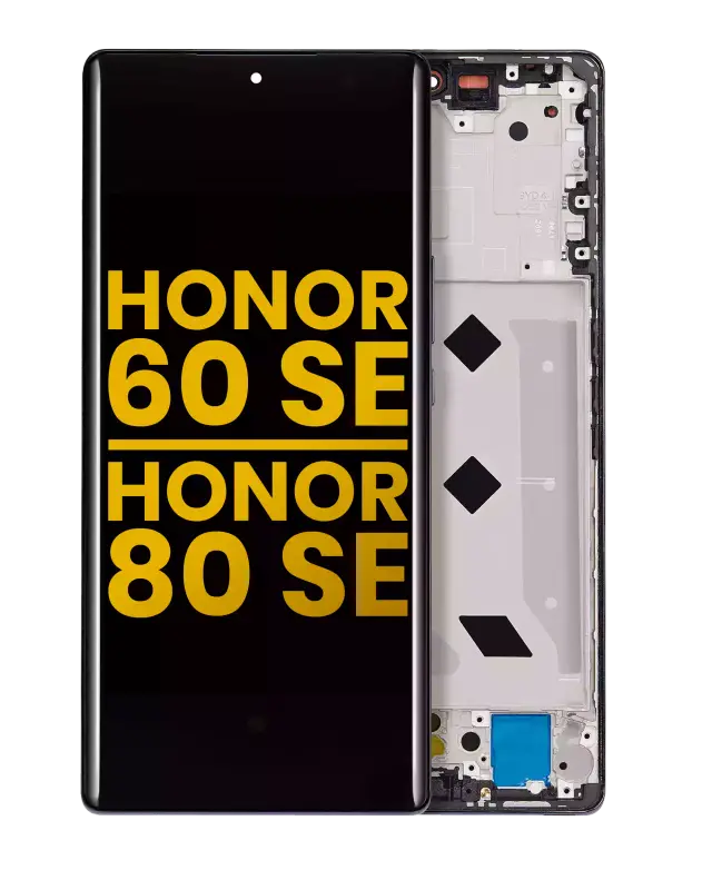 Écran OLED avec châssis pour Honor 60 SE / 80 SE (reconditionné, noir)