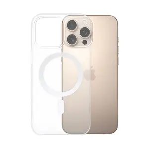 Coque Silicone MagSafe Compatible pour Apple iPhone 16 Pro Transparent