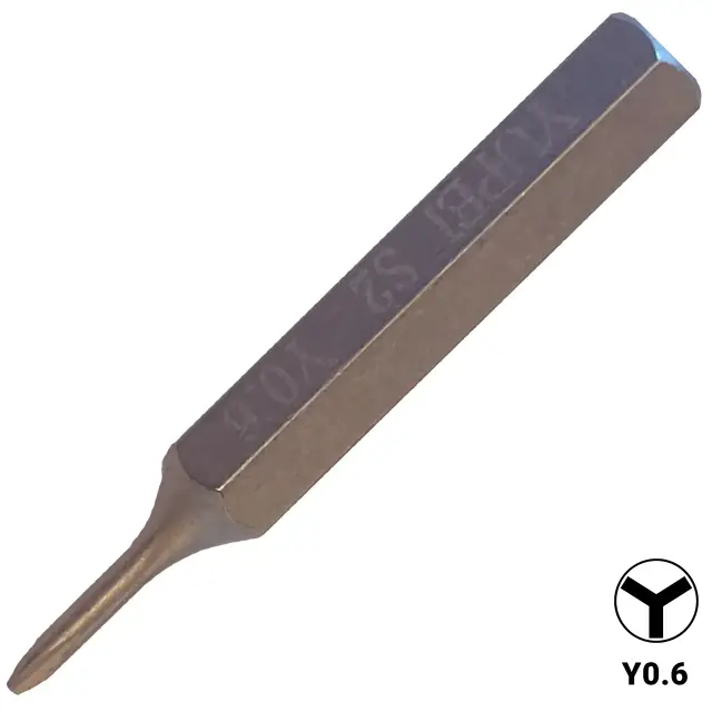 Embout de tournevis en acier S2 Tri-Wing Y0,6