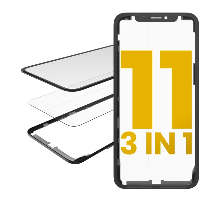Vitre d’écran avec OCA pour Apple iPhone 11 (OCA Master, lot de 2)