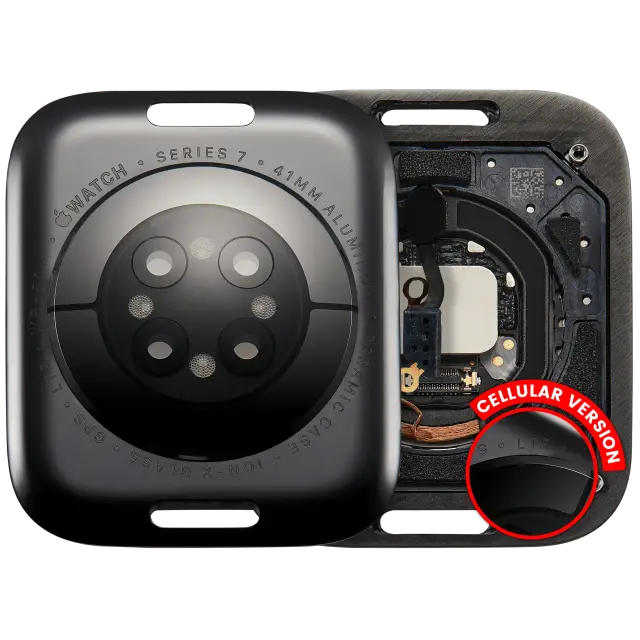 Vitre arrière pour Apple Watch Series 7 (41mm) (LET Version, Aluminum / Space Black)