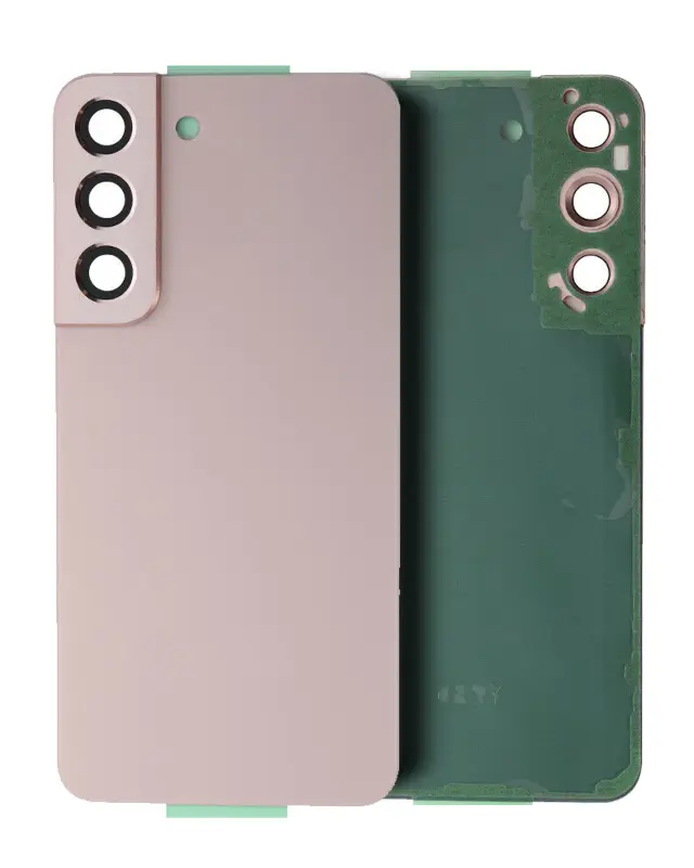 Vitre arrière pour Samsung Galaxy S22 5G (pack service origine, Pink Gold)