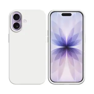 Coque Silicone Compatible pour Apple iPhone 17 (#09) Blanc