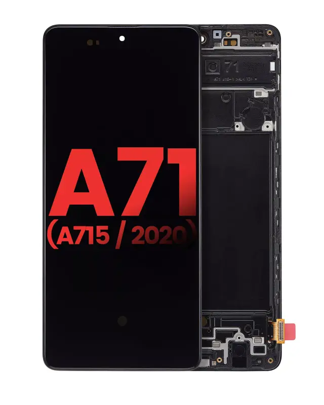 Écran OLED avec châssis pour Samsung Galaxy A71 (A715 / 2020) (6.67") (compatible: Soft, toutes couleurs)