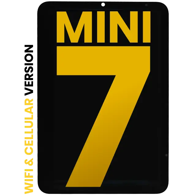 Écran pour Apple iPad Mini 7 (2024) (WiFi & Cellular, reconditionné, toutes couleurs)