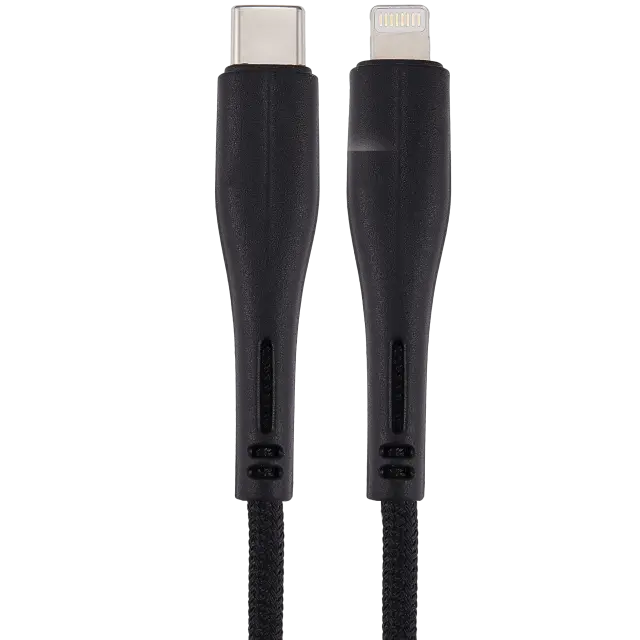 Câble USB-C vers Lightning AmpSentrix Matrix (non MFi, 1,8 m, noir)