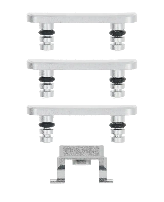 Jeu de boutons power et volume pour Apple iPhone 8 (argent)