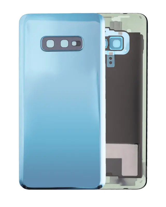 Vitre arrière pour Samsung Galaxy S10E (sans logo, compatible premium, Prism Blue)