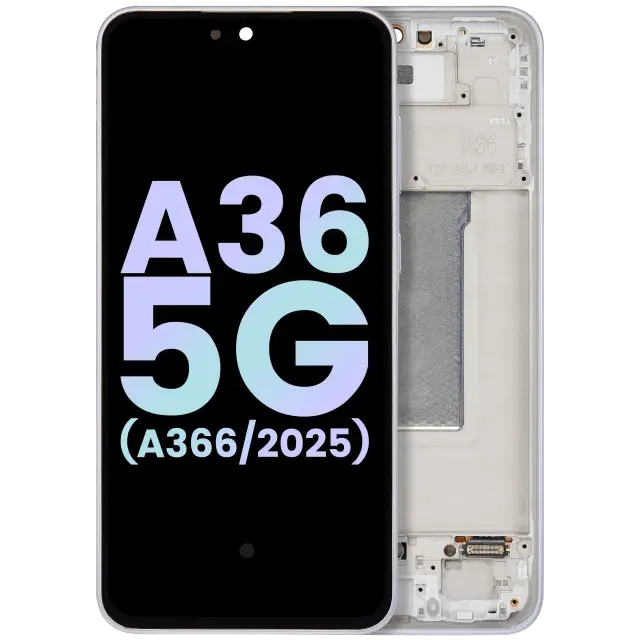 Écran OLED avec châssis pour Samsung Galaxy A36 5G (A366 / 2025) (pack service origine, Lavender)