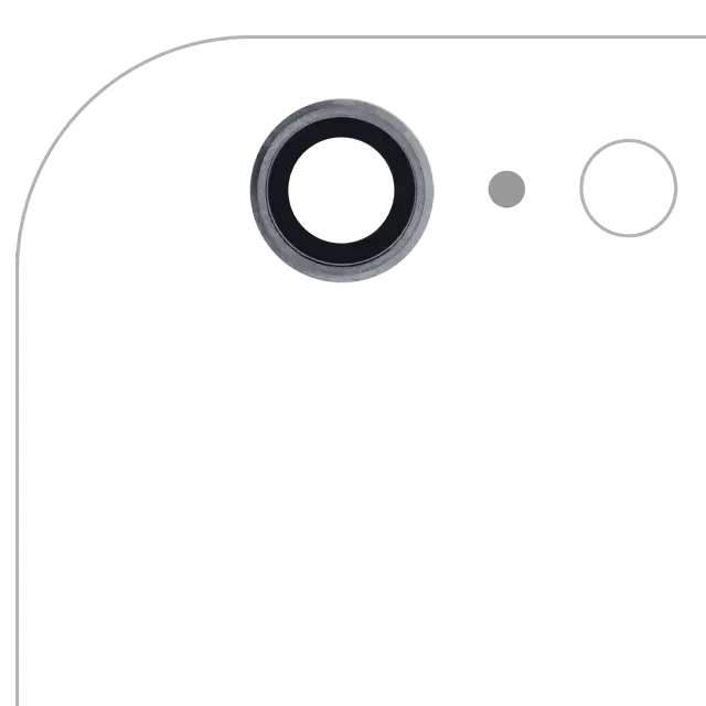 Vitre de caméra arrière pour Apple iPhone 6 Plus / 6S Plus (gris sidéral, lot de 10)