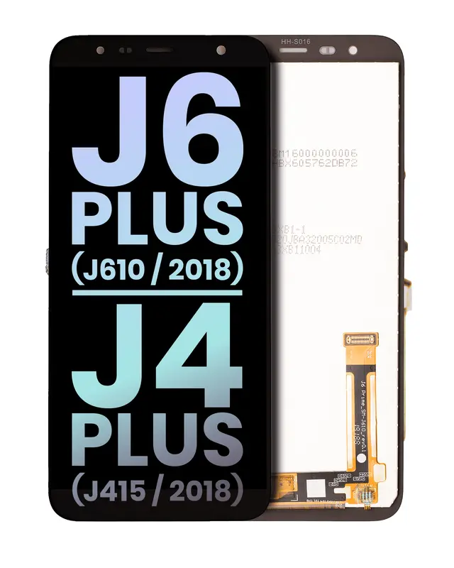 Écran LCD sans châssis pour Samsung Galaxy J6 Plus (J610 / 2018) / J4 Plus (J415 / 2018) (pack service origine, noir)