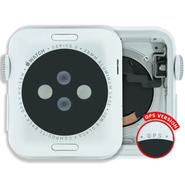 Châssis pour Apple Watch Series 3 (38MM) (occasion d'origine — grade A, version GPS, Aluminum / Silver)